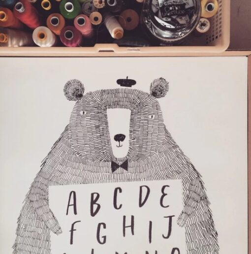 Poster beer met alfabet | Corby Tindersticks