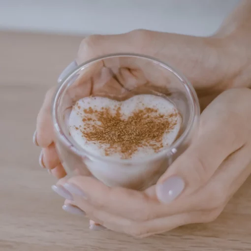 Dubbelwandig glas in hartvorm voor espresso koffie 150ml. | Eulenschnitt 3