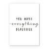 Ansichtkaart: you make everything beautiful | Merry & Bright