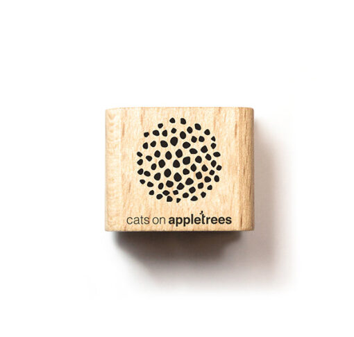 Stempel bloem dots | Cats on Appletrees