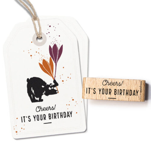 Stempel Cheers it's your birthday | Cats on Appletrees