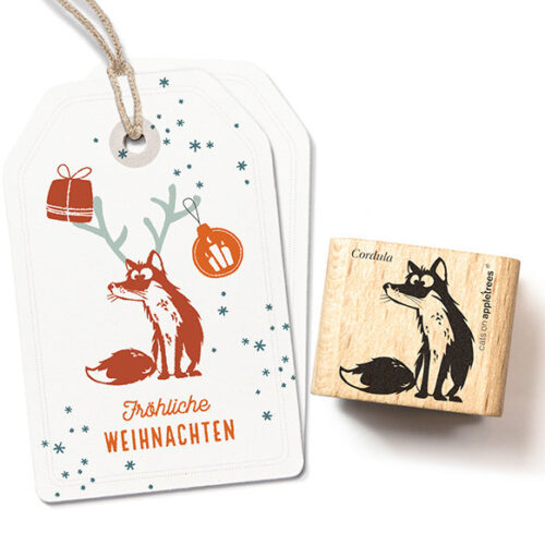 Stempel zittende vos Cordula | Cats on Appletrees