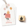 Stempel met drie kaarsjes | Cats on Appletrees