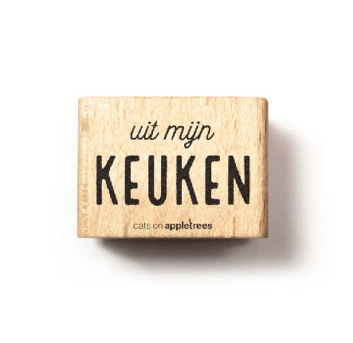 Stempel met tekst uit mijn keuken" | Cats on Appletrees