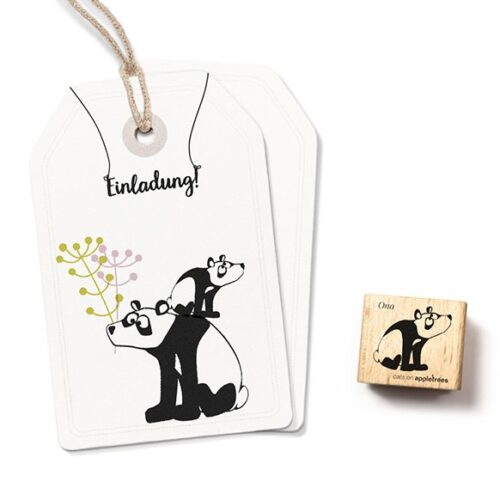 Stempel panda beer Ono | Cats on Appletrees