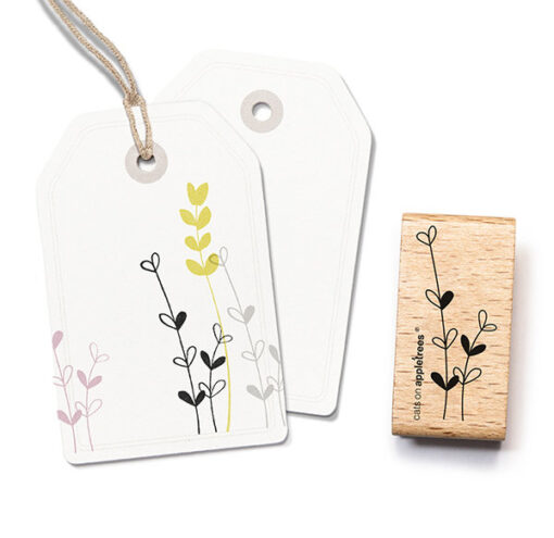 Stempel met twee takjes | Cats on Appletrees