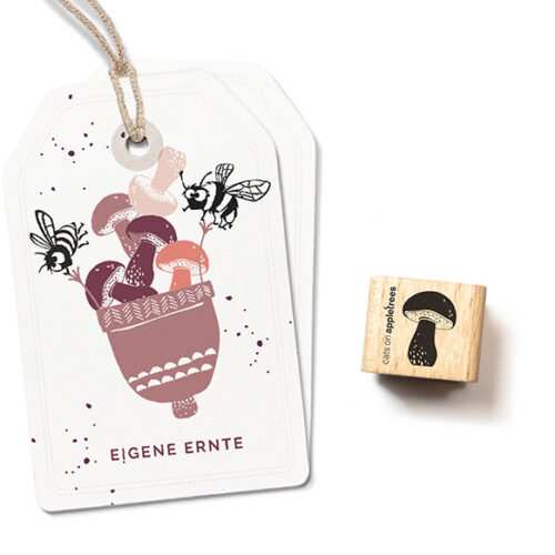 Stempel kleine paddestoel Eekhoorntjesbrood | Cats on Appletrees