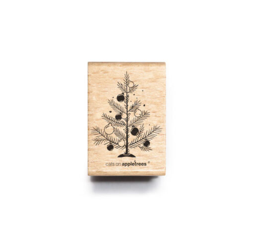 Stempel Kerstboom met kerstballen | Cats on Appletrees